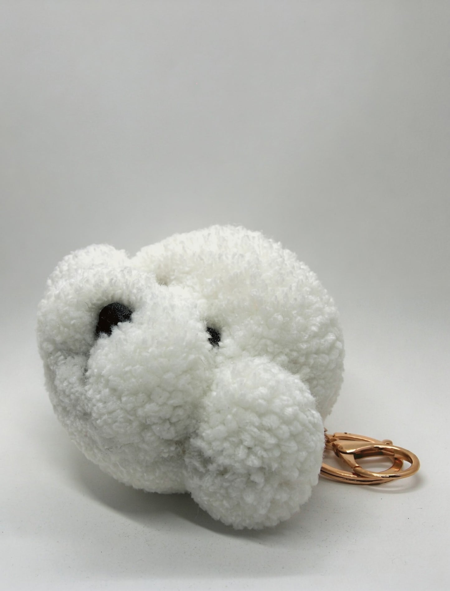 Doggie Art Keychain: MARSHMALLOW (Made to Order)
